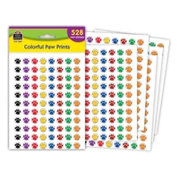 Colorful Paw Prints Mini Stickers