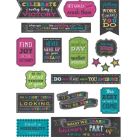 Chalkboard Brights Positive Sayings Mini Bulletin Board