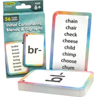 Initial Consonants, Blends & Digraphs Flash Cards