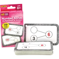 Number Bonds Flash Cards - Multiplication and Division