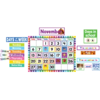 Colorful Calendar Bulletin Board