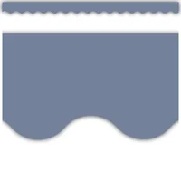 Aegean Blue Scalloped Border Trim