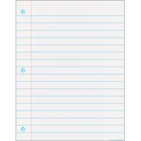 Notebook Paper Write-On/Wipe-Off Chart