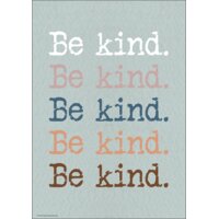 Be Kind. Be Kind. Be Kind. Positive Poster