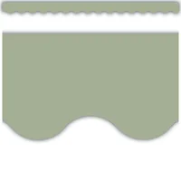 Sage Green Scalloped Border Trim