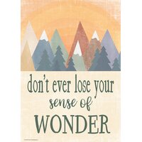 Don’t Ever Lose Your Sense of Wonder Positive Poster