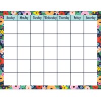 Wildflowers Calendar Chart
