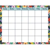 Wildflowers Calendar Chart