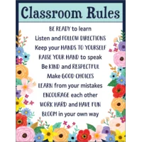 Wildflowers Classroom Rules Chart