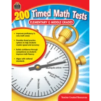 200 Timed Math Tests: Elementary & Middle Grades
