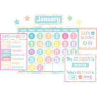 Pastel Pop Calendar Bulletin Board