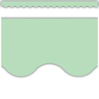 Mint Green Scalloped Border Trim