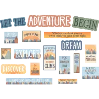Moving Mountains Let the Adventure Begin Mini Bulletin Board