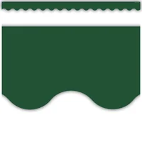 Pine Green Scalloped Border Trim