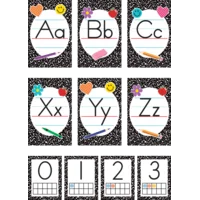 Cool for School Composition Alphabet Bulletin Board