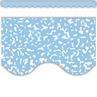Composition Blue Scalloped Border Trim