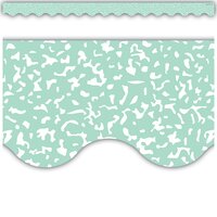 Composition Green Scalloped Border Trim
