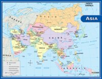 Asia Map Chart - TCR7652 | Teacher Created Resources