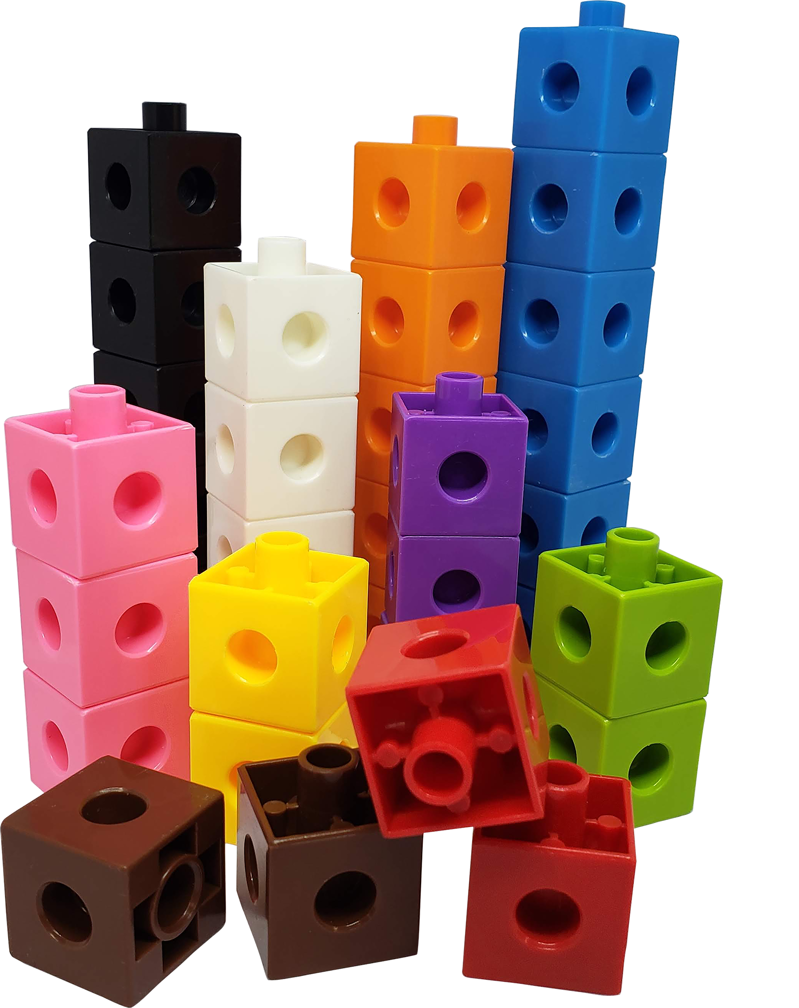 100 Pcs Multilink Linking Cubes Math Manipulative Counting
