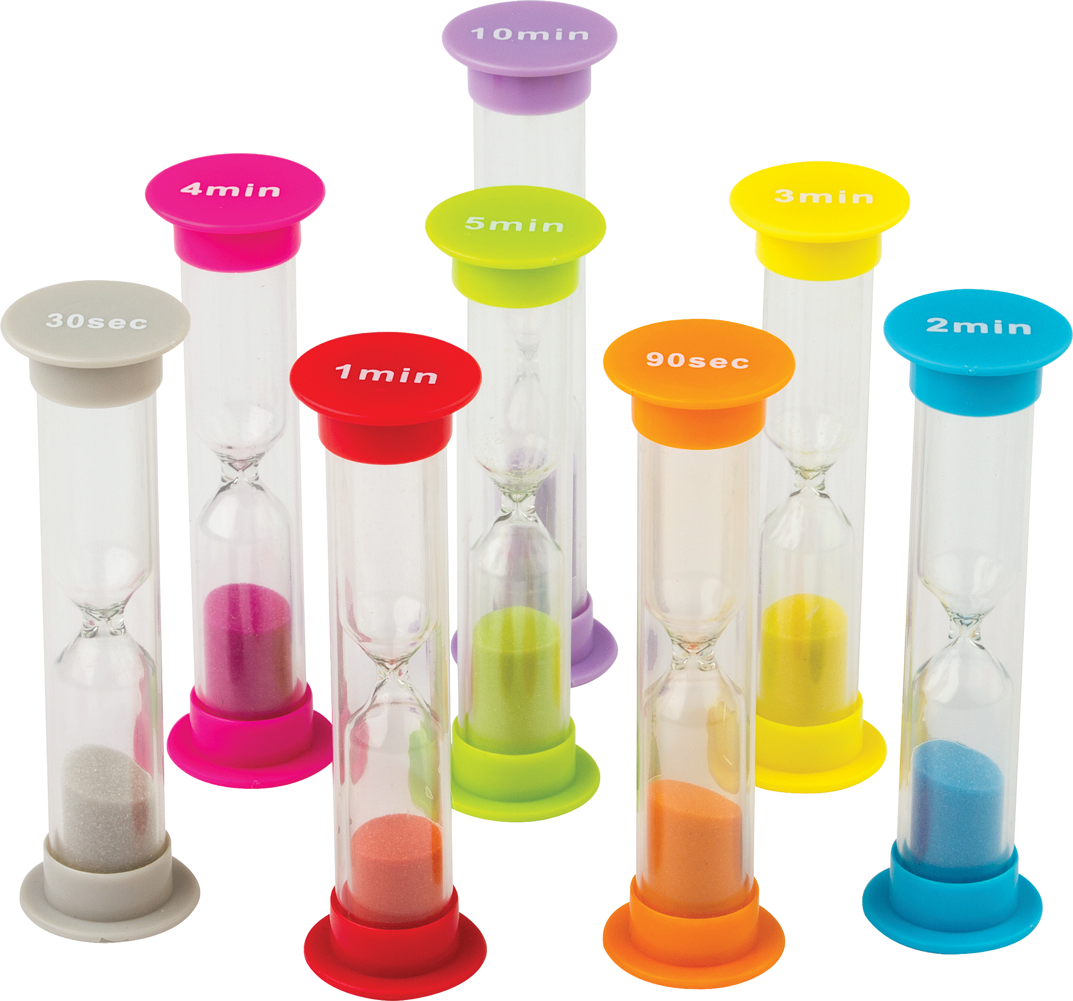 Small Sand Timers Combo 8-Pack - TCR20697 | Teacher Created Resources