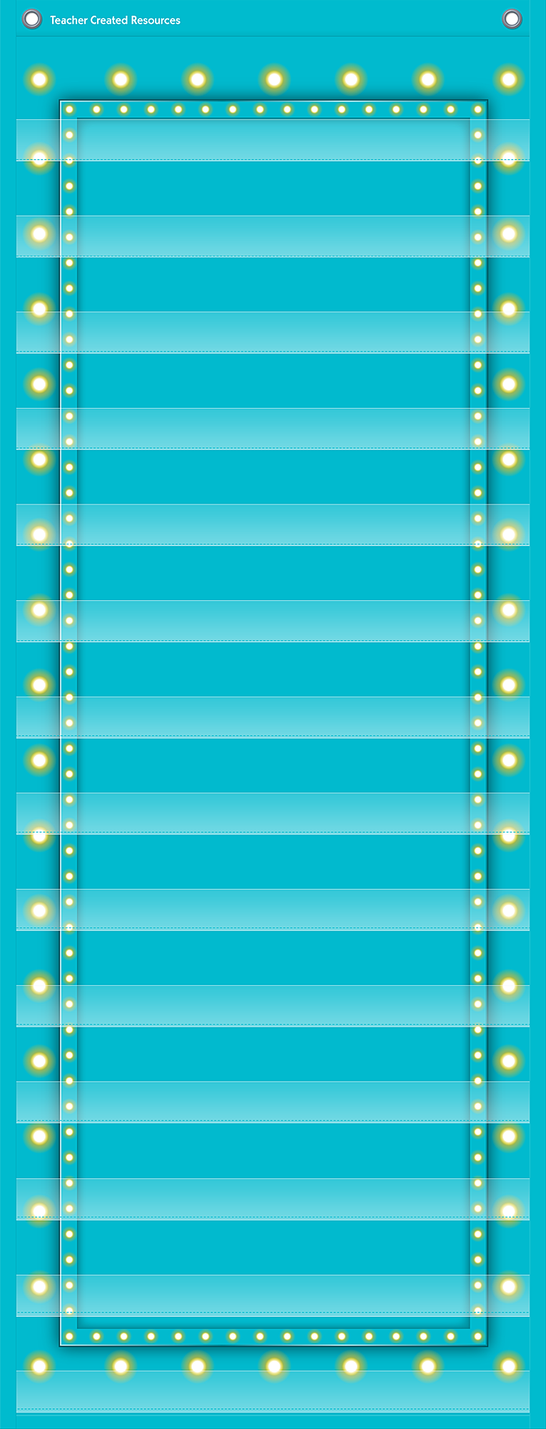 Light Blue Marquee 14 Pocket Chart TCR20773 Teacher Created Resources