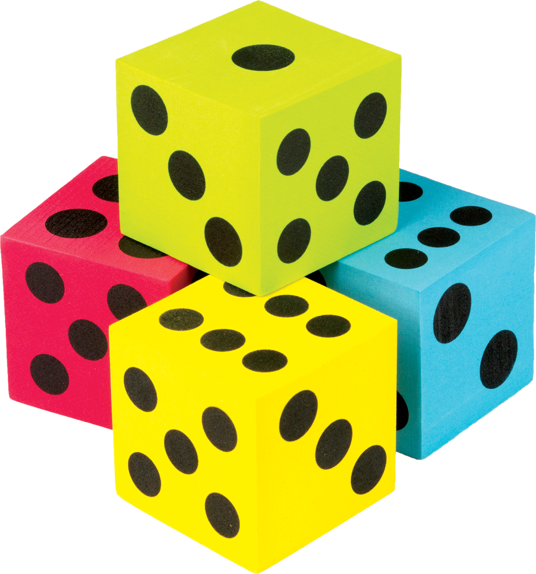 Colorful Jumbo Dice 4-Pack - TCR20810 | Teacher Created Resources