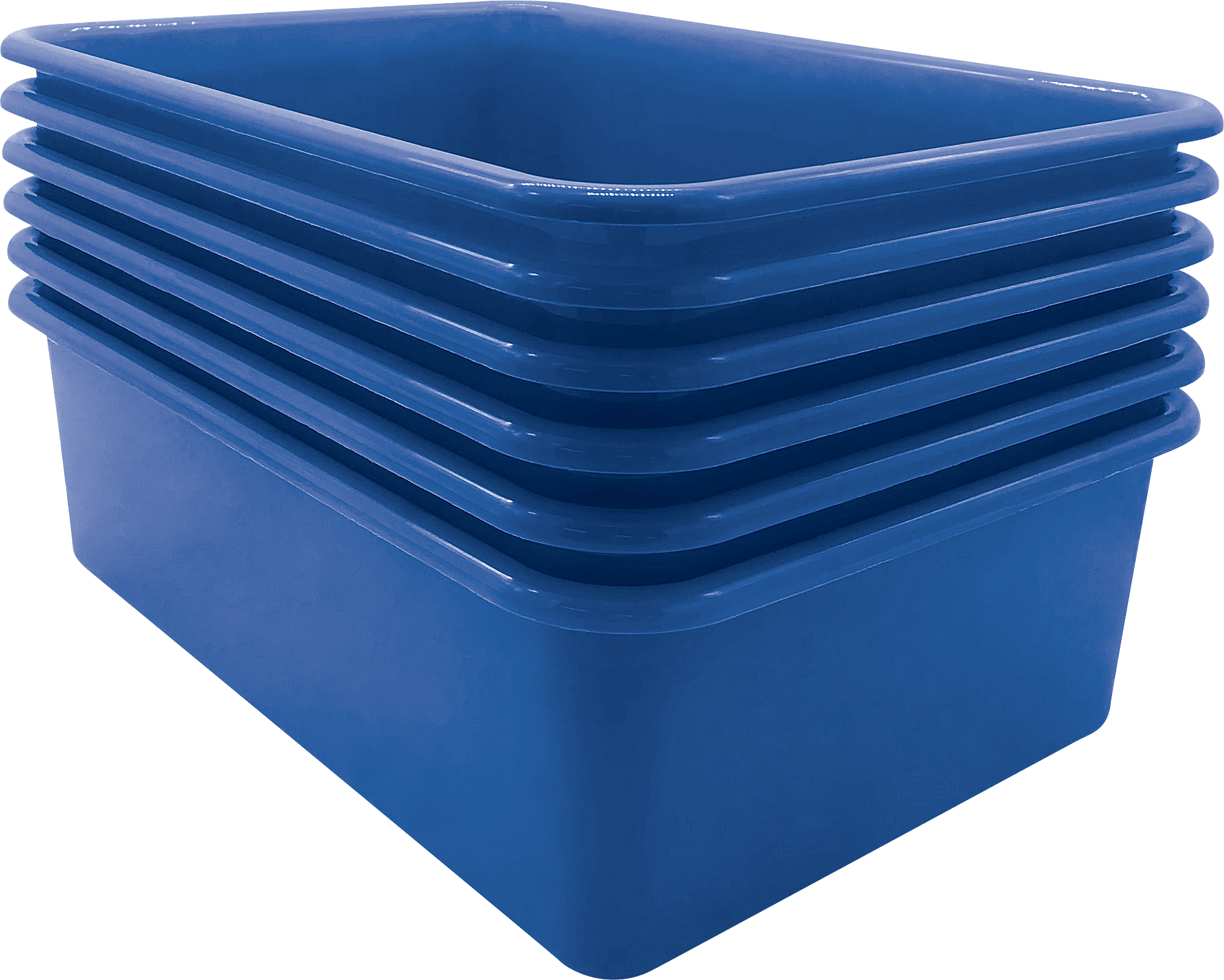 Blue Large Plastic Storage Bin - TCR20411
