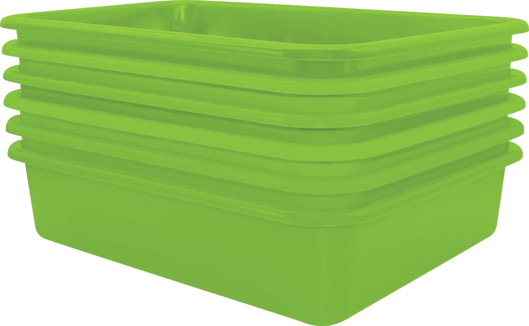 Lime Large Plastic Storage Bin - TCR20409, Teacher Created Resources