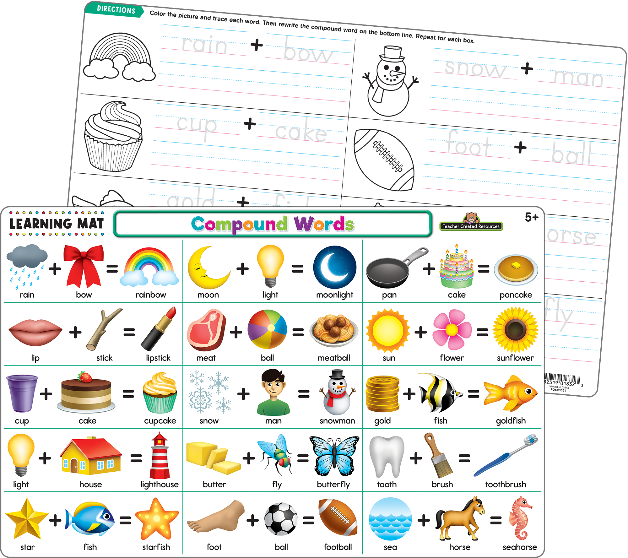 Compound Words Learning Mat TCR21025 Teacher Created Resources