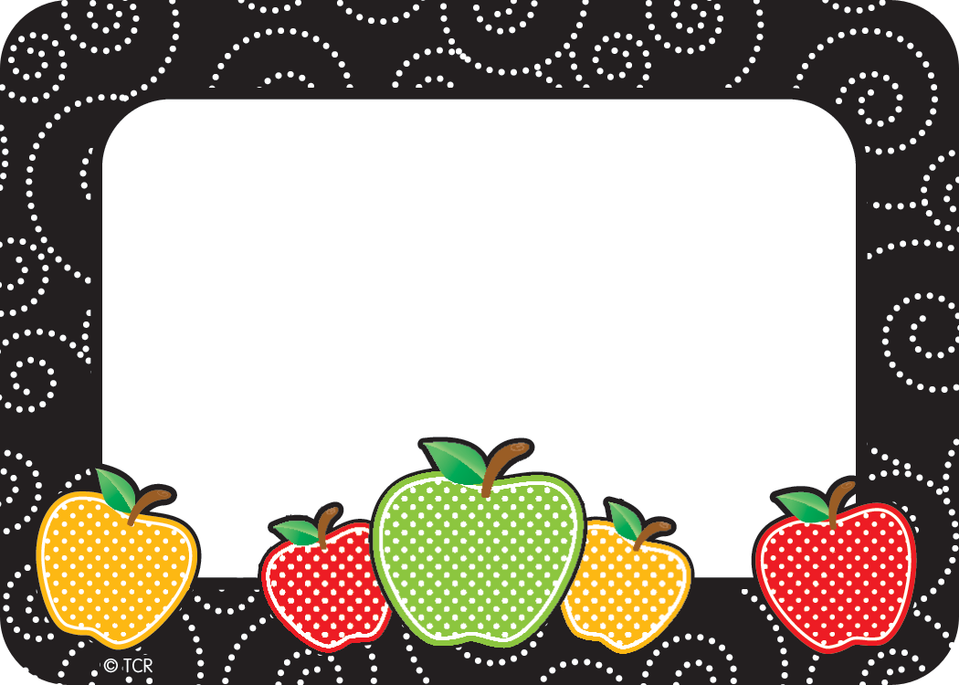 Dotty Apples Name Tags/Labels TCR2143 Teacher Created Resources