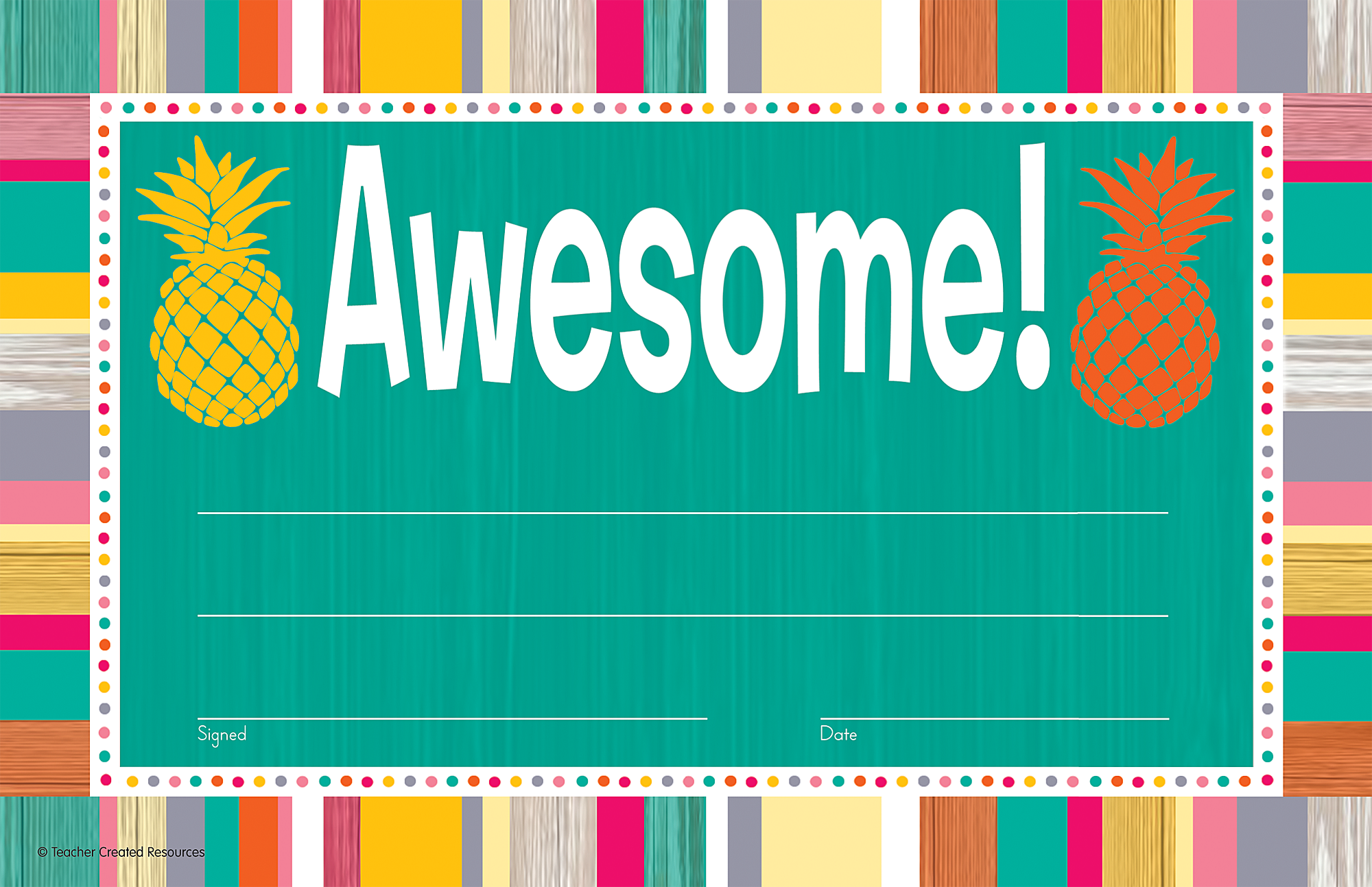 Tropical Punch Awesome Awards Tcr2148 Teacher Created Resources