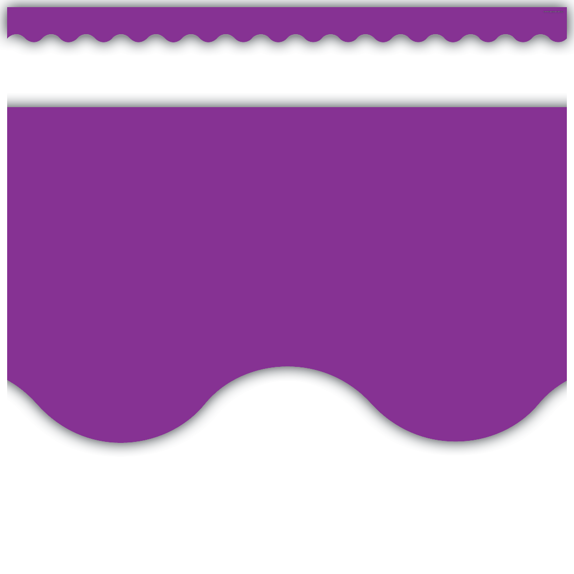 Purple Scalloped Border Trim - TCR2153 | Teacher Created Resources