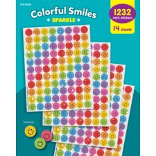 Colorful Smiles Sparkle Mini Stickers Value Pack