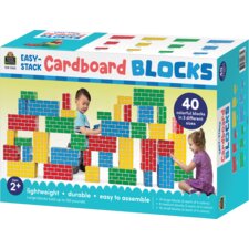 Easy-Stack Cardboard Blocks (40-Piece Set)