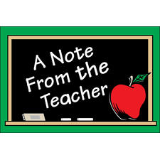 A Note From the Teacher Postcards