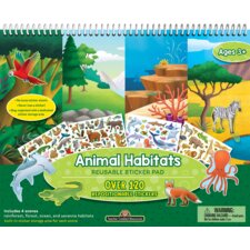 Animal Habitats Reusable Sticker Pad