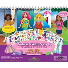 Fashion Friends Dress-Up Reusable Sticker Pad Fashion Friends Dress-Up Reusable Sticker Pad