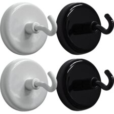 Black and White Magnetic Hooks Black and White Magnetic Hooks