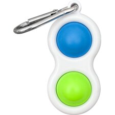 Fidget Popper Keychain - Blue/Green