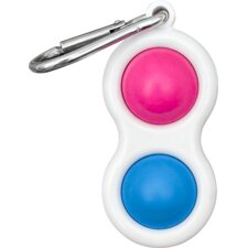 Fidget Popper Keychain - Blue/Pink