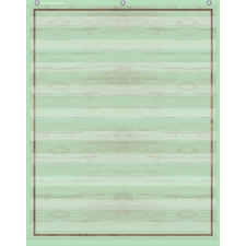 Mint Green Painted Wood 10 Pocket Chart