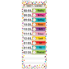 Confetti 14 Pocket Daily Schedule Pocket Chart