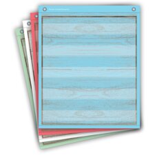 Painted Wood Magnetic Mini Pocket Charts