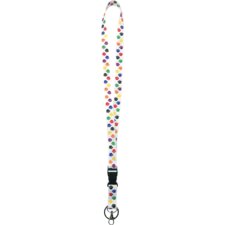 Colorful Paw Prints Lanyard