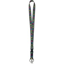 Chalkboard Brights Stars Lanyard