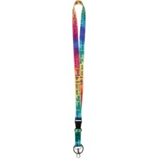 Positive Sayings Watercolor Lanyard