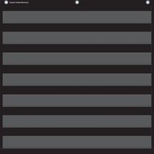 Black 7 Pocket Chart Black 7 Pocket Chart