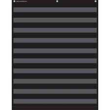 Black 10 Pocket Chart Black 10 Pocket Chart