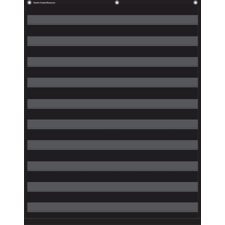 Black 10 Pocket Chart
