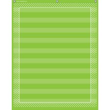 Lime Polka Dots 10 Pocket Chart